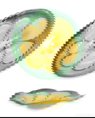 Fructiera floare din sticla