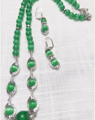 SET- CAT'S EYE VERDE-2