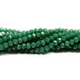Cristale din sticla, rondelle, opace, 6x5 mm, verde inchis-D09