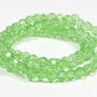 Cristale din sticla, rotunde, 4 mm, verde deschis-01