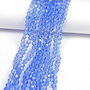 Cristale din sticla, rotunde, 4 mm, bleu-05