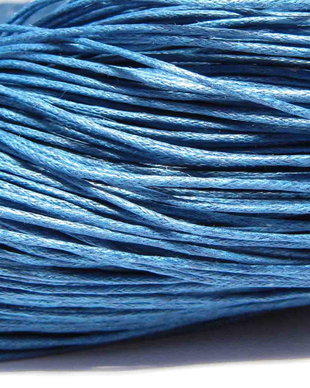 Ata din bumbac cerata, 1 mm, albastra-213