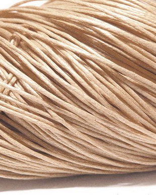 Ata din bumbac cerata, 1 mm, bej-278
