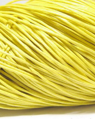 Ata din bumbac cerata, 1 mm, galbena-108