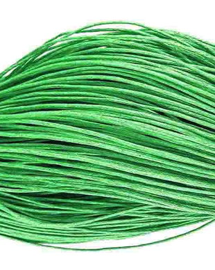 Ata din bumbac cerata, 1 mm, verde deschis