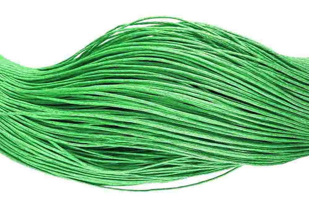 Ata din bumbac cerata, 1 mm, verde deschis