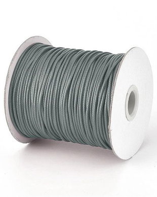 Ata din poliester cerata, 0.5 mm, gri-113