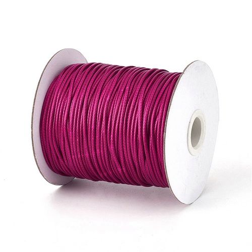 Ata din poliester cerata, 0.8 mm, fuchsia-109