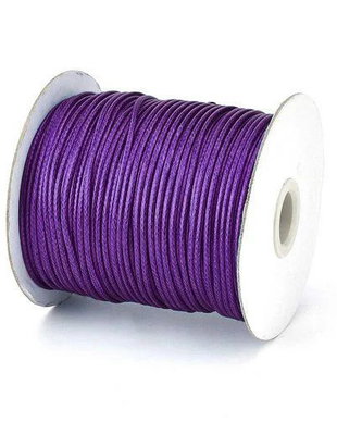 Ata din poliester cerata, 0.8 mm, mov inchis-105