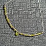 Colier argint peridot brioleta lant argint minimalist boho chic trendy - Transport gratuit