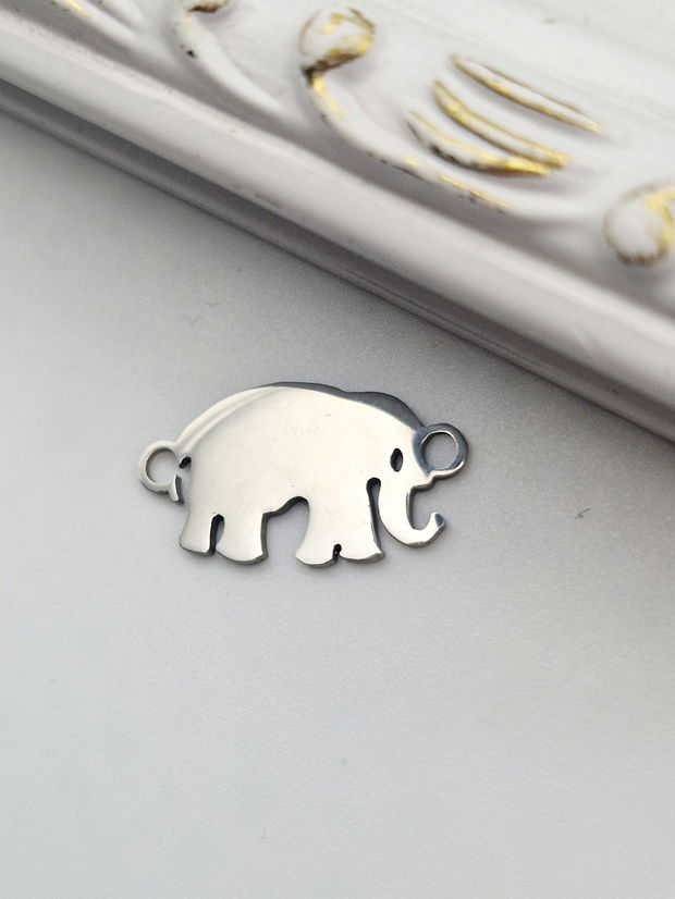 Link elefant, inox 18x10mm - 1buc