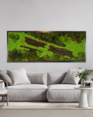 Tablou cu Licheni Stabilizați 150×50 cm