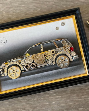 Mercedes Benz Cod M 584・Decoratiune birou・Decor Vintage・Cadouri handmade・Cadouri pentru ea / pentru el