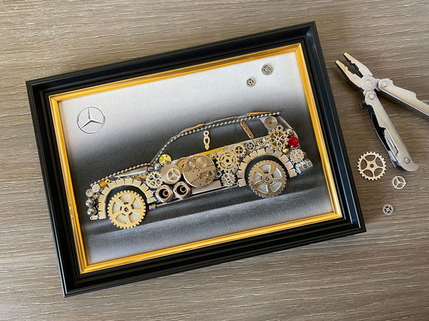 Mercedes Benz Cod M 584・Decoratiune birou・Decor Vintage・Cadouri handmade・Cadouri pentru ea / pentru el