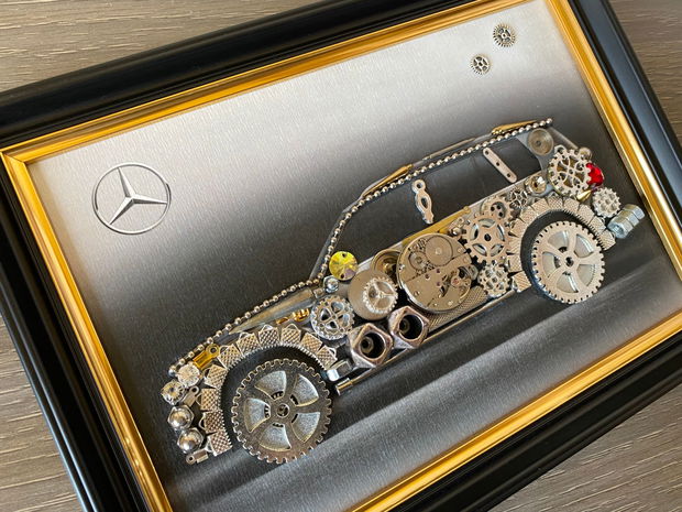 Mercedes Benz Cod M 584・Decoratiune birou・Decor Vintage・Cadouri handmade・Cadouri pentru ea / pentru el