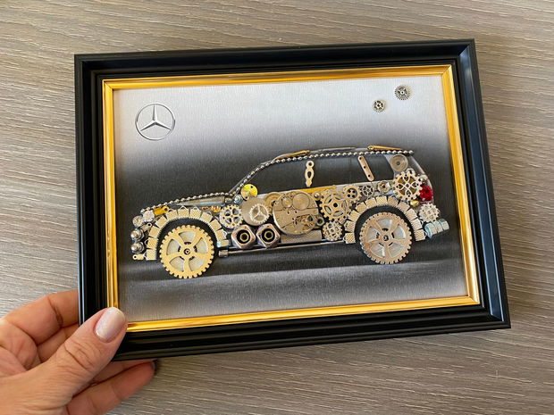 Mercedes Benz Cod M 584・Decoratiune birou・Decor Vintage・Cadouri handmade・Cadouri pentru ea / pentru el