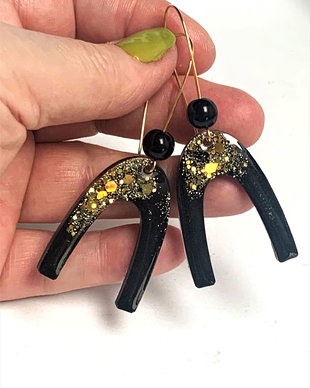 Cercei handmade din rasina pentru nunti , ocazii speciale