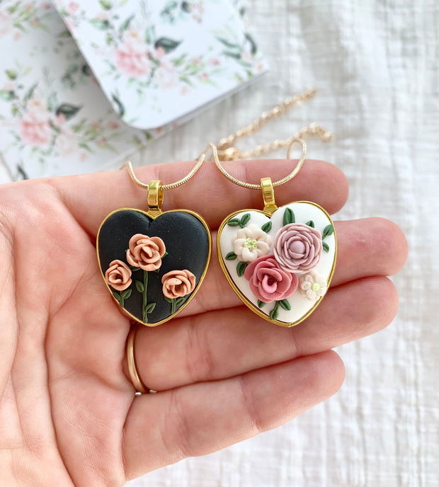 Colier Floral Heart