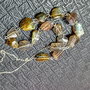Colier argint labradorit nugget fatetat lant argint boho chic trendy - Transport gratuit