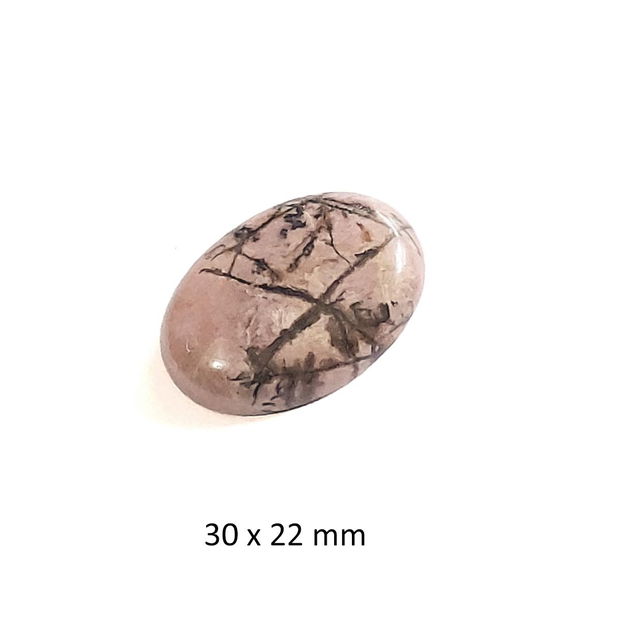 Cabochon Rodonit, 30 x 22 mm, B 278