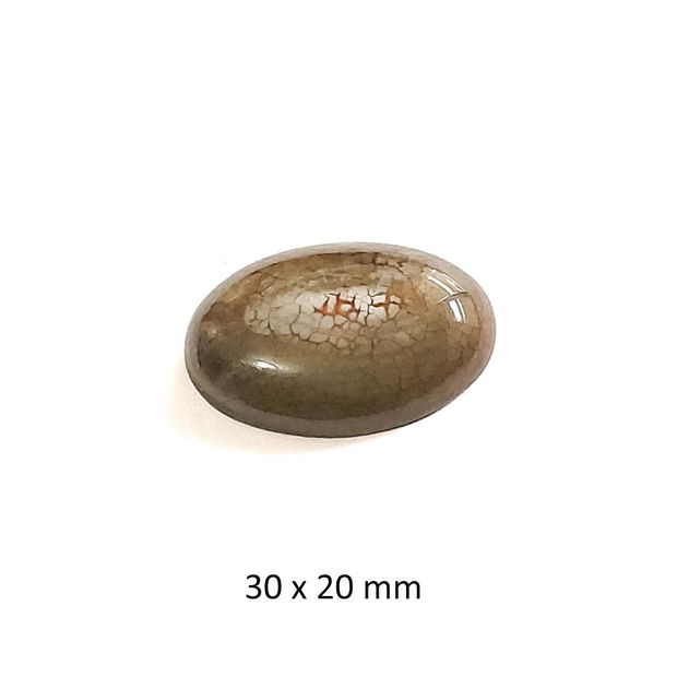 Cabochon Agata, 30 x 20 mm, B 284