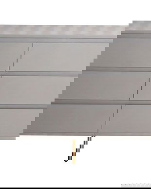 Comoda industriala grej cu sase sertare