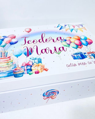 Cutie Amintiri Personalizată - Happy Birthday