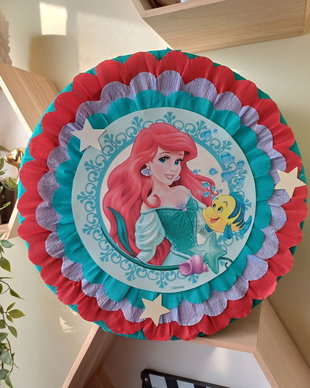Pinata piniata Ariel Mica Sirena