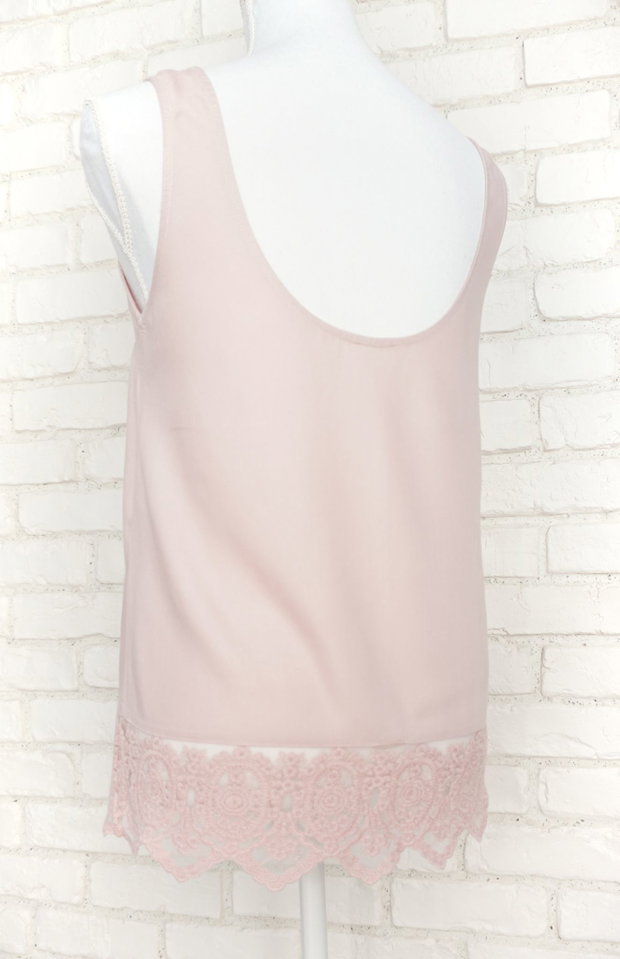 Bluza Roz Prafuit cu Dantela (masura S in stoc)