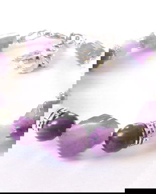 Bratara phosphosiderit si ametist