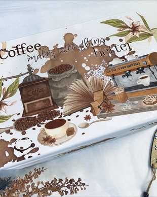 Cutie amintiri din lemn personalizata - Coffee Lover