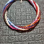 Bratara X5 argint pietre semipretioase mixt multicolora minimalista boho chic trendy - Transport gratuit