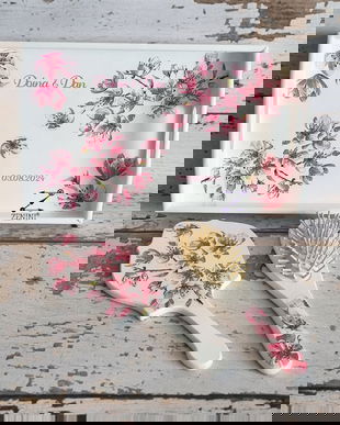 Set gatitul miresei flori de cires, set gatit mireasa cu flori de cires, set mireasa cires, set flori de cires, set mireasa flori