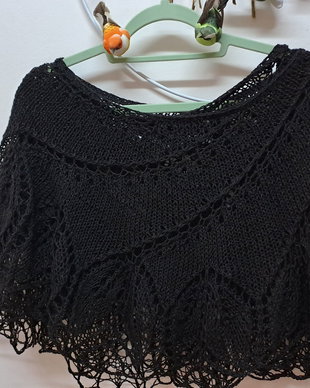Șal,,Begonia "negru cu lurex