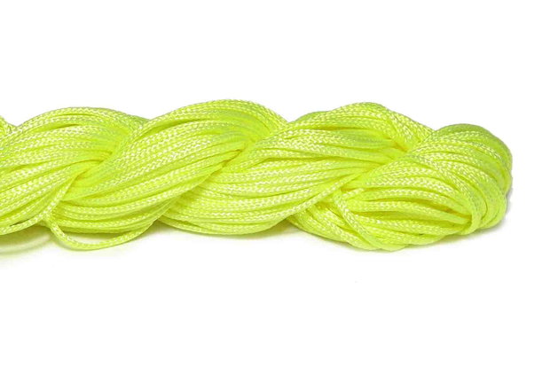 Snur din nailon, 1 mm, galben neon