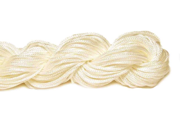 Snur din nailon, 1 mm, crem