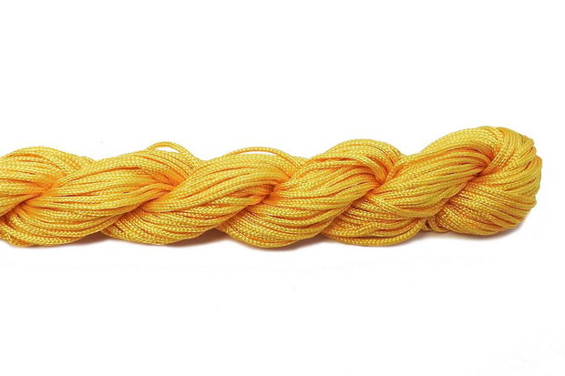 Snur din nailon, 1 mm, galben auriu