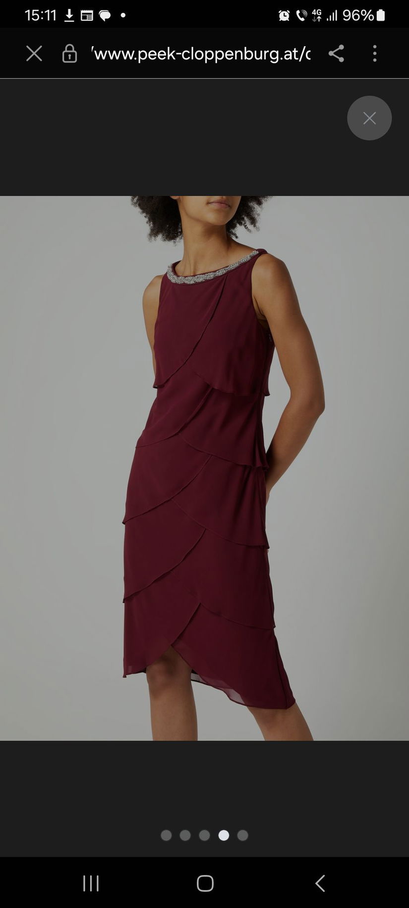 Rochie C. BERG, cu colier propriu, strasuri