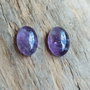 Cabochon ametist, 14x10 mm (2 buc)