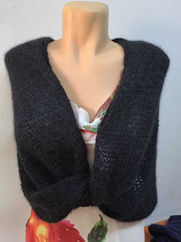 Capă,bolero negru cu lurex