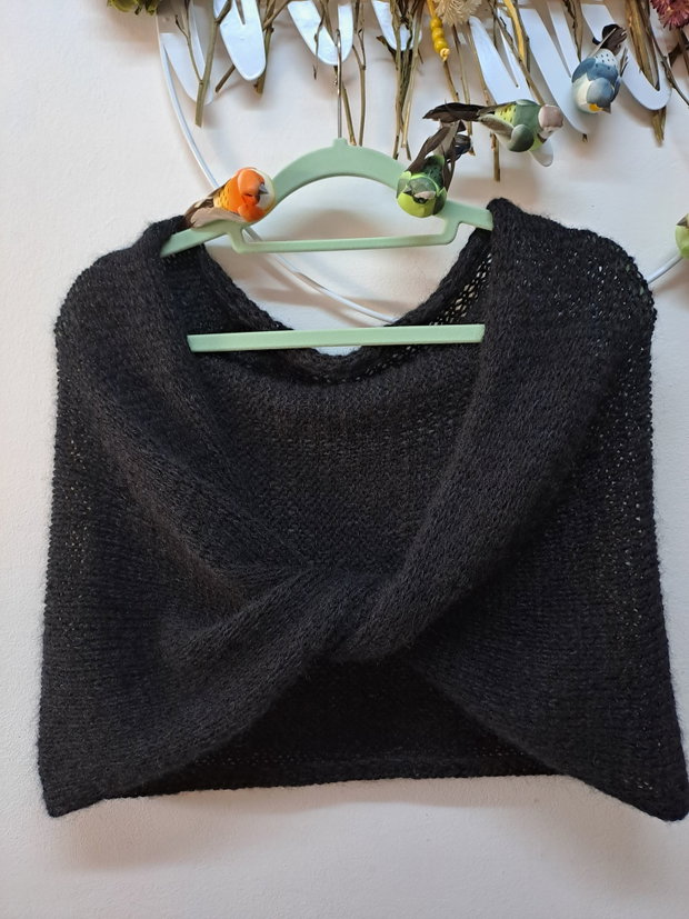Capă,bolero negru cu lurex