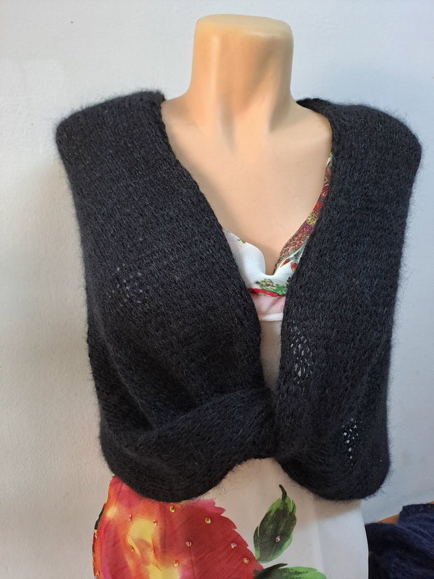 Capă,bolero negru cu lurex