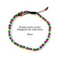 Anklet-Bratara glezna*Margelute nisip*Bratara reglabila