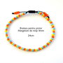 Anklet-Bratara glezna*Margelute nisip*Bratara reglabila