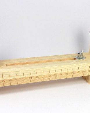 Razboi de tesut din lemn, ajustabil, 21x4.6 cm