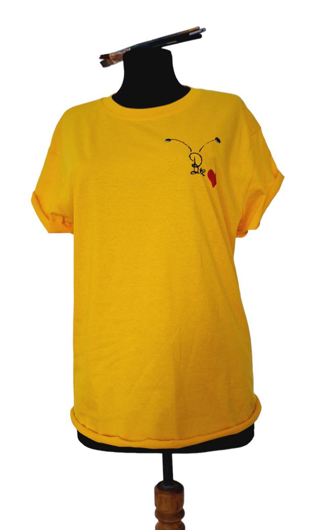 Tricou pictat S "Bee"