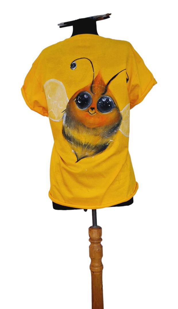 Tricou pictat S "Bee"