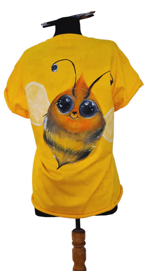 Tricou pictat S "Bee"