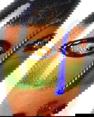 Fata umana-vas decorativ din sticla Murano