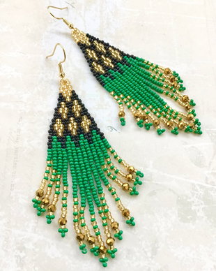 Cercei Boho margele Toho